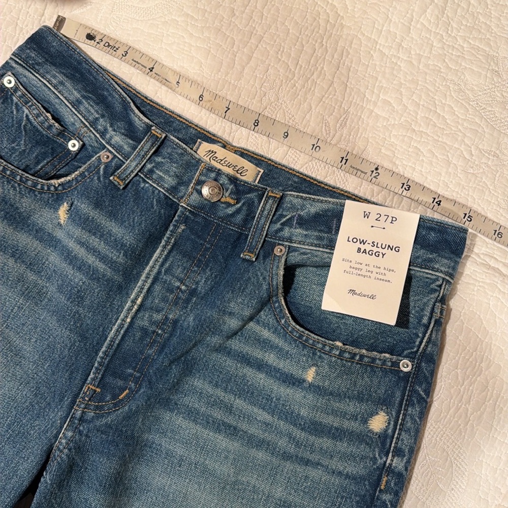 Madewell petite low slung baggy jeans - Picture 4 of 9